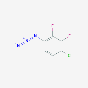 molecular formula C6H2ClF2N3 B13470119 1-Azido-4-chloro-2,3-difluorobenzene 