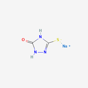 molecular formula C2H2N3NaOS B13470129 sodium (5-hydroxy-4H-1,2,4-triazol-3-yl)sulfanide 