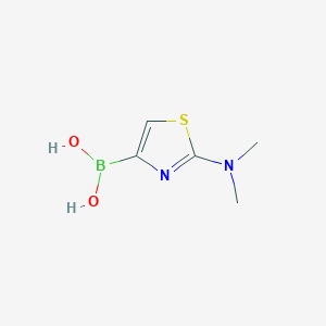 molecular formula C5H9BN2O2S B13470132 [2-(Dimethylamino)-1,3-thiazol-4-YL]boronic acid CAS No. 1312942-12-3