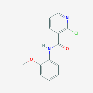 molecular formula C13H11ClN2O2 B13470133 3-Pyridinecarboxamide, 2-chloro-N-(2-methoxyphenyl)- CAS No. 62636-41-3
