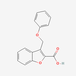 molecular formula C16H12O4 B1347014 3-(Phenoxymethyl)-2-benzofurancarboxylic acid CAS No. 28664-92-8