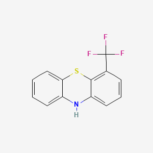 molecular formula C13H8F3NS B1347017 Phenothiazine, 4-(trifluoromethyl)- CAS No. 343-21-5