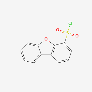 molecular formula C12H7ClO3S B13470192 4-Dibenzofuransulfonyl chloride 