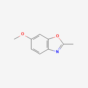 molecular formula C9H9NO2 B1347020 6-Methoxy-2-methylbenzoxazole CAS No. 23999-64-6