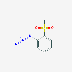 molecular formula C7H7N3O2S B13470254 1-Azido-2-(methanesulfonyl)benzene CAS No. 51779-31-8