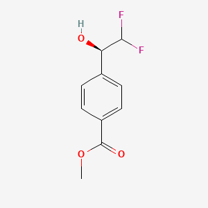 molecular formula C10H10F2O3 B13470258 methyl 4-[(1R)-2,2-difluoro-1-hydroxyethyl]benzoate 