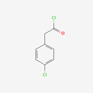 molecular formula C8H6Cl2O B1347026 4-Chlorophenylacetyl chloride CAS No. 25026-34-0