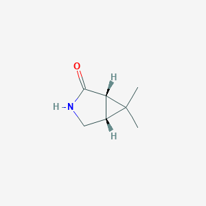 molecular formula C7H11NO B13470281 rac-(1R,5S)-6,6-dimethyl-3-azabicyclo[3.1.0]hexan-2-one 