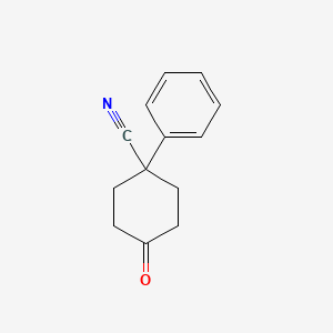 molecular formula C13H13NO B1347029 4-Cyano-4-phenylcyclohexanone CAS No. 25115-74-6
