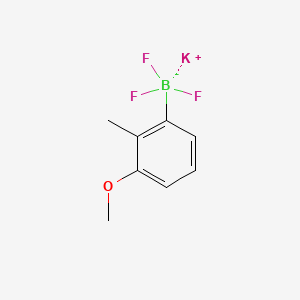 molecular formula C8H9BF3KO B13470305 Potassium trifluoro(3-methoxy-2-methylphenyl)borate 
