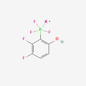 molecular formula C6H3BF5KO B13470343 Potassium (2,3-difluoro-6-hydroxyphenyl)trifluoroborate 