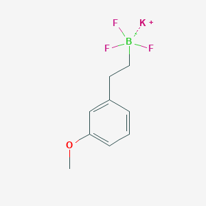 molecular formula C9H11BF3KO B13470470 Potassium trifluoro(3-methoxyphenethyl)borate 