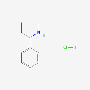 molecular formula C10H16ClN B13470550 methyl[(1S)-1-phenylpropyl]amine hydrochloride CAS No. 2913226-49-8