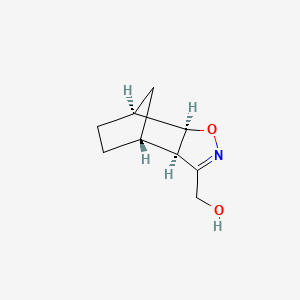 molecular formula C9H13NO2 B13470601 rac-[(1R,2S,6S,7S)-3-oxa-4-azatricyclo[5.2.1.0,2,6]dec-4-en-5-yl]methanol CAS No. 109022-77-7