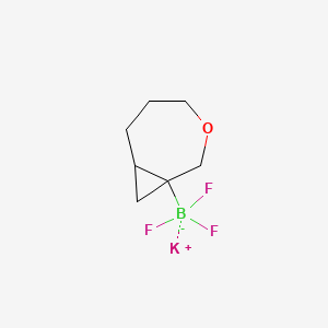molecular formula C7H11BF3KO B13470616 Potassium (3-oxabicyclo[5.1.0]octan-1-yl)trifluoroborate 