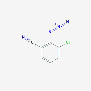 molecular formula C7H3ClN4 B13470665 2-Azido-3-chlorobenzonitrile 