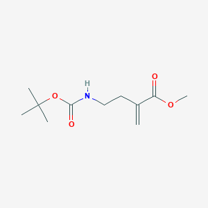 molecular formula C11H19NO4 B13470679 Methyl 4-{[(tert-butoxy)carbonyl]amino}-2-methylidenebutanoate 