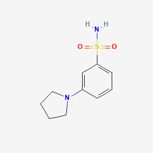 molecular formula C10H14N2O2S B13470709 3-(Pyrrolidin-1-yl)benzene-1-sulfonamide 