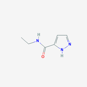 molecular formula C6H9N3O B13470727 N-ethyl-1H-pyrazole-3-carboxamide 
