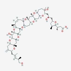 molecular formula C60H94O16 B134708 Gambieric acid B CAS No. 141363-65-7