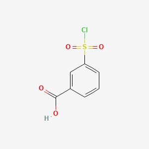 molecular formula C7H5ClO4S B1347095 3-(Chlorosulfonyl)benzoic acid CAS No. 4025-64-3