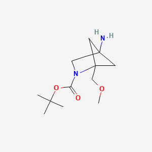 molecular formula C12H22N2O3 B13470967 Tert-butyl 4-amino-1-(methoxymethyl)-2-azabicyclo[2.1.1]hexane-2-carboxylate 