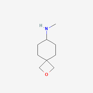 molecular formula C9H17NO B13470983 N-methyl-2-oxaspiro[3.5]nonan-7-amine 