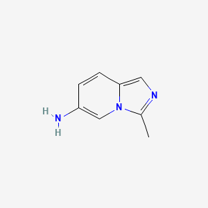 molecular formula C8H9N3 B13471004 3-Methylimidazo[1,5-a]pyridin-6-amine 