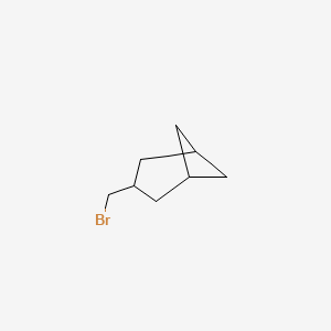molecular formula C8H13Br B13471036 3-(Bromomethyl)bicyclo[3.1.1]heptane 