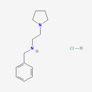 molecular formula C13H21ClN2 B13471089 Benzyl[2-(pyrrolidin-1-yl)ethyl]amine hydrochloride 