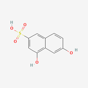 molecular formula C10H8O5S B1347109 4,6-二羟基萘-2-磺酸 CAS No. 6357-93-3