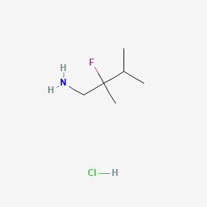 molecular formula C6H15ClFN B13471144 2-Fluoro-2,3-dimethylbutan-1-amine hydrochloride 