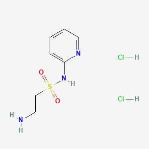 molecular formula C7H13Cl2N3O2S B13471193 2-amino-N-(pyridin-2-yl)ethane-1-sulfonamide dihydrochloride 
