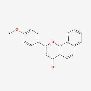molecular formula C20H14O3 B1347120 2-(4-Methoxyphenyl)benzo[h]chromen-4-one CAS No. 14756-22-0