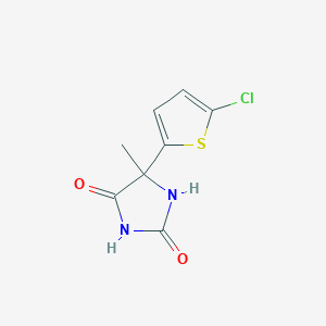 molecular formula C8H7ClN2O2S B1347125 5-(5-氯噻吩-2-基)-5-甲基咪唑烷-2,4-二酮 CAS No. 62032-04-6