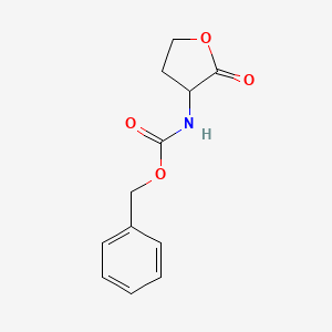 molecular formula C12H13NO4 B1347129 benzyl N-(2-oxooxolan-3-yl)carbamate CAS No. 31332-88-4