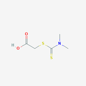 molecular formula C5H9NO2S2 B1347132 S-(N,N-Dimethylthiocarbamoyl)thioglycolic Acid CAS No. 4007-01-6