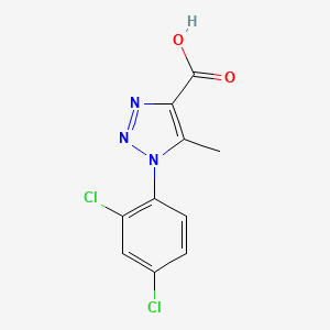 molecular formula C10H7Cl2N3O2 B1347133 1-(2,4-dichlorophenyl)-5-methyl-1H-1,2,3-triazole-4-carboxylic acid CAS No. 102879-02-7