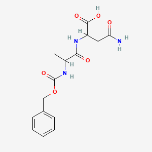 molecular formula C15H19N3O6 B1347135 N-[(benzyloxy)carbonyl]alanylasparagine CAS No. 21467-12-9