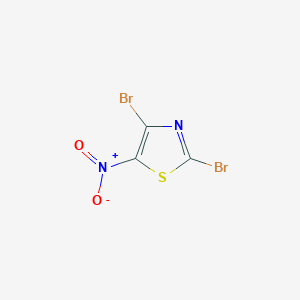 molecular formula C3Br2N2O2S B13471374 2,4-dibromo-5-nitroThiazole 