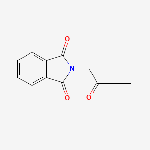 molecular formula C14H15NO3 B1347141 2-(3,3-dimethyl-2-oxobutyl)-1H-isoindole-1,3(2H)-dione CAS No. 56658-35-6