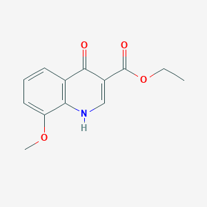 molecular formula C13H13NO4 B1347142 4-羟基-8-甲氧基喹啉-3-羧酸乙酯 CAS No. 27568-04-3