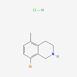 molecular formula C10H13BrClN B13471430 8-Bromo-5-methyl-1,2,3,4-tetrahydroisoquinoline hydrochloride 