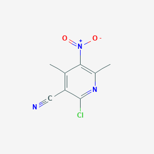 molecular formula C8H6ClN3O2 B1347148 2-Chloro-4,6-dimethyl-5-nitronicotinonitrile CAS No. 6220-77-5