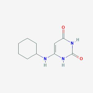 molecular formula C10H15N3O2 B1347154 6-(cyclohexylamino)pyrimidine-2,4(1H,3H)-dione CAS No. 6702-72-3