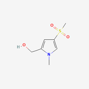 molecular formula C7H11NO3S B13471559 (4-methanesulfonyl-1-methyl-1H-pyrrol-2-yl)methanol 