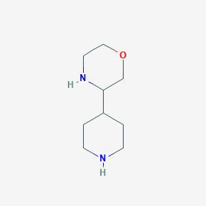 molecular formula C9H18N2O B13471571 3-(Piperidin-4-yl)morpholine 