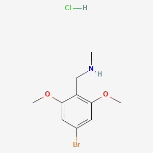 molecular formula C10H15BrClNO2 B13471595 [(4-Bromo-2,6-dimethoxyphenyl)methyl](methyl)amine hydrochloride 