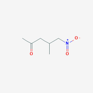 molecular formula C6H11NO3 B13471601 4-Methyl-5-nitropentan-2-one CAS No. 13673-01-3