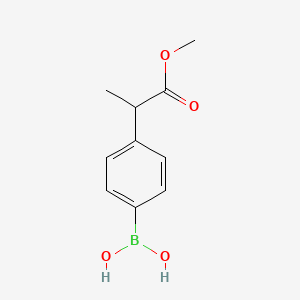 molecular formula C10H13BO4 B13471613 4-(1-Methoxy-1-oxo-2-propyl)phenylboronic Acid 